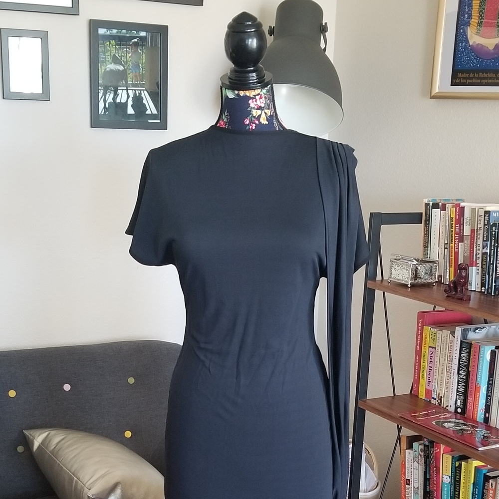 Vintage Navy Sheath Dress